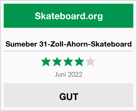  Sumeber 31-Zoll-Ahorn-Skateboard Test