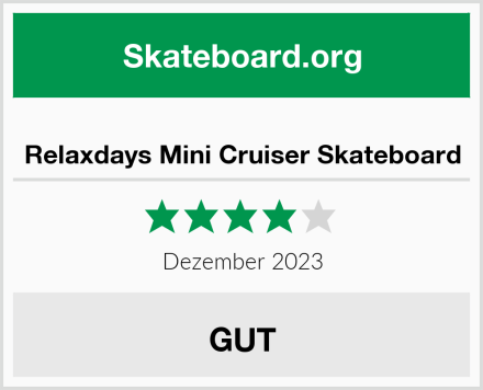  Relaxdays Mini Cruiser Skateboard Test