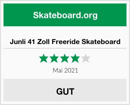  Junli 41 Zoll Freeride Skateboard Test