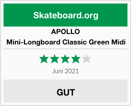 APOLLO Mini-Longboard Classic Green Midi Test