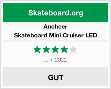 Ancheer Skateboard Mini Cruiser LED Test