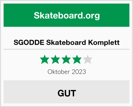  SGODDE Skateboard Komplett Test