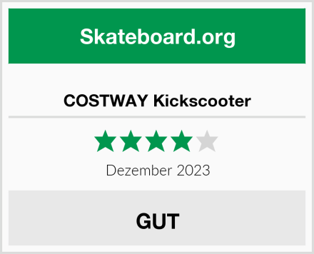  COSTWAY Kickscooter Test