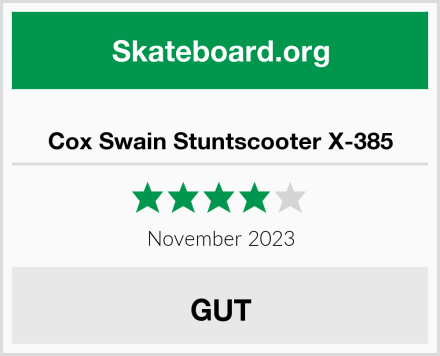  Cox Swain Stuntscooter X-385 Test