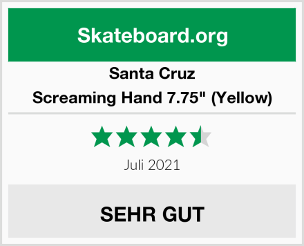 Santa Cruz Screaming Hand 7.75" (Yellow) Test