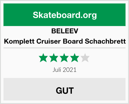 BELEEV Komplett Cruiser Board Schachbrett Test