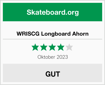  WRISCG Longboard Ahorn Test