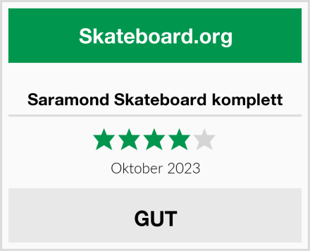  Saramond Skateboard komplett Test