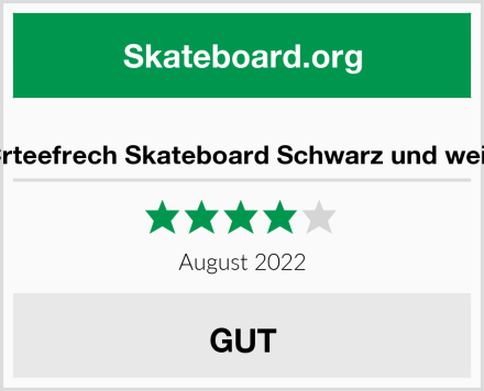  Crteefrech Skateboard Schwarz und weiß Test