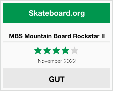  MBS Mountain Board Rockstar II Test